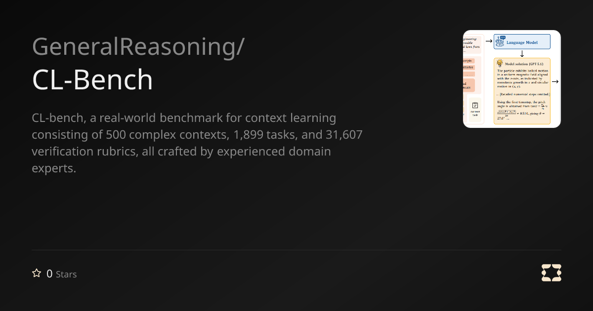 GeneralReasoning/CL-Bench | OpenReward