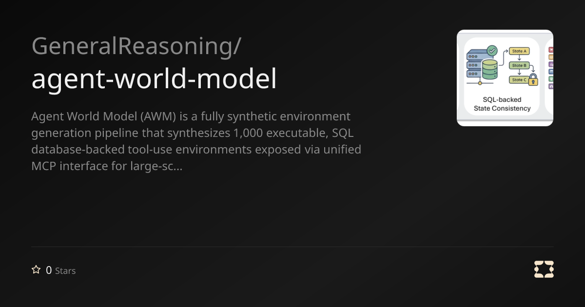 GeneralReasoning/agent-world-model | OpenReward